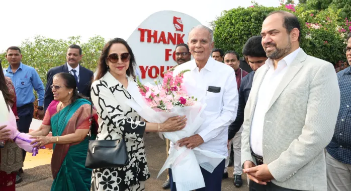 Grace, legacy, and timeless artistry-Hema Malini at Symbiosis Studios.